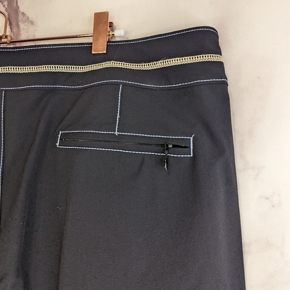 Tommy Bahama Swim Shorts Men 38 Large Black Board Trunk Mesh Beach Flower Floral - Picture 11 of 12